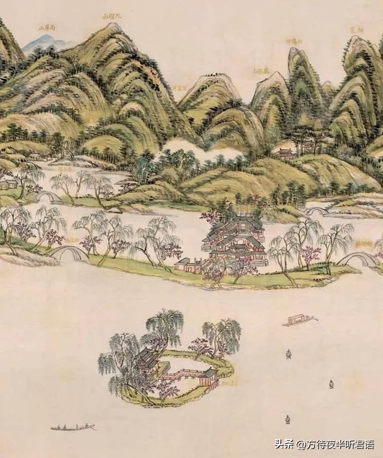 西湖十景之一三潭印月地图,杭州西湖三潭印月资料