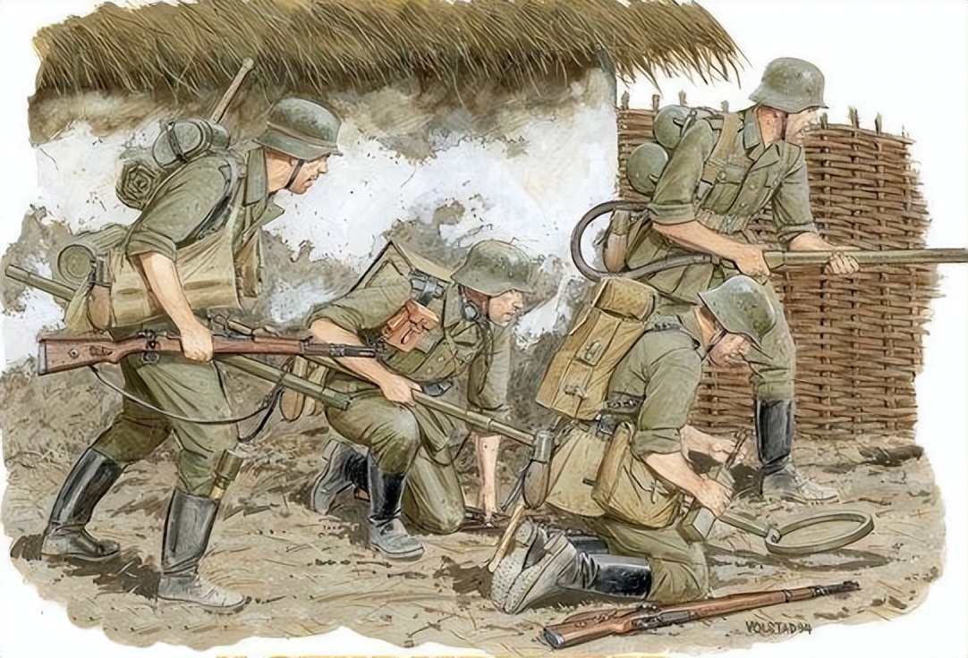 二战德军彩照图,二战德军坦克彩绘图片