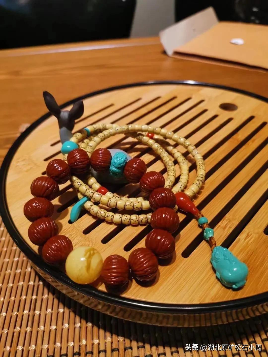 核桃串珠搭配示意图,核桃串珠搭配