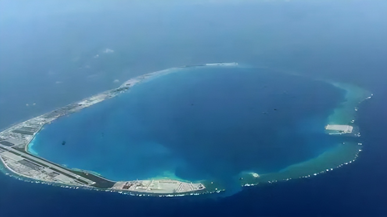 南海造岛工程美济岛,中国南海造岛美济岛图片