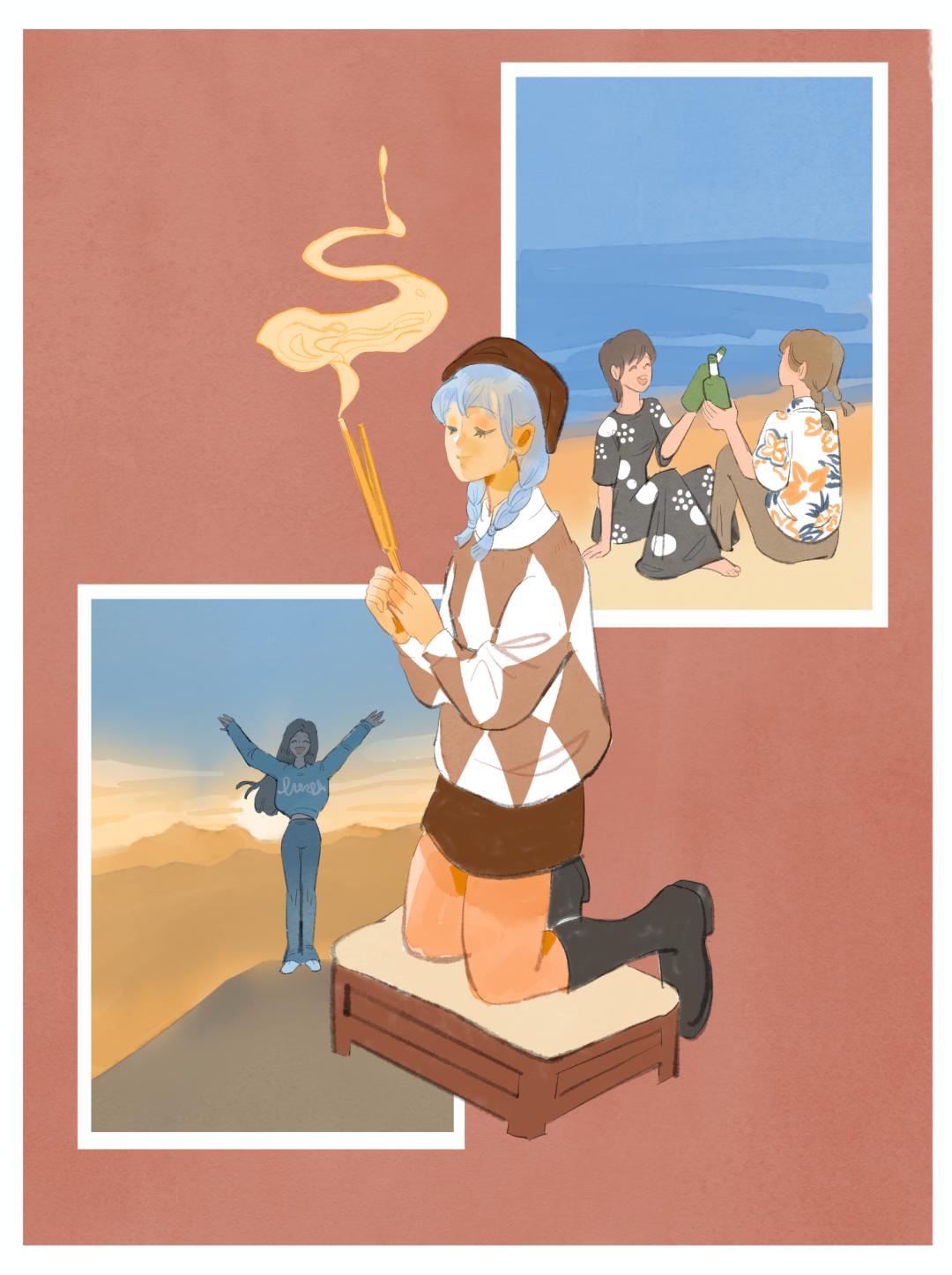 上班还是上进？我选择上香！