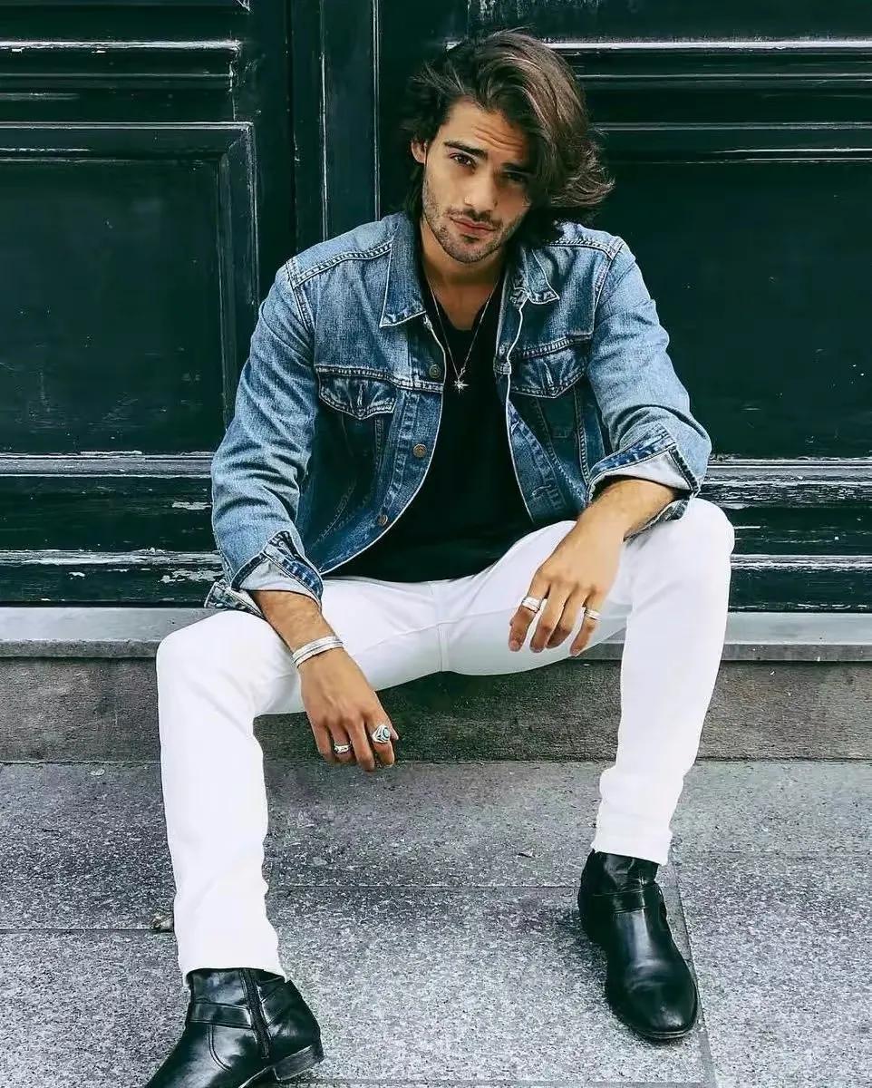 男士牛仔夹克怎么搭配,牛仔夹克春季穿搭男