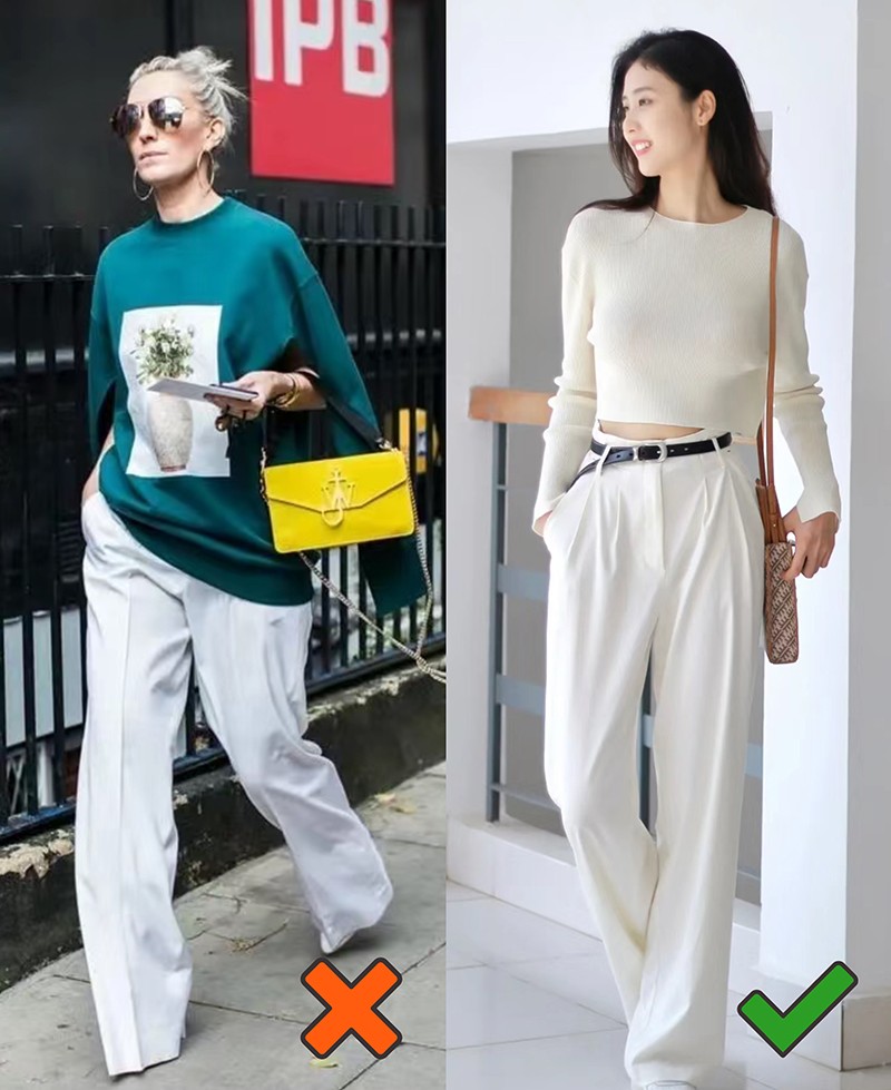 女人穿白裤子最漂亮,女人上了年纪就要穿成熟点