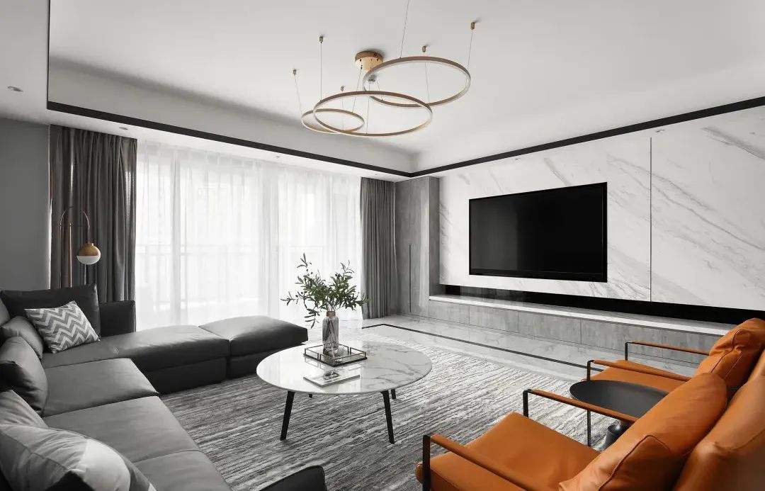 吧台设计效果图客厅到餐厅的隔断,客餐厅吧台隔断柜简约现代