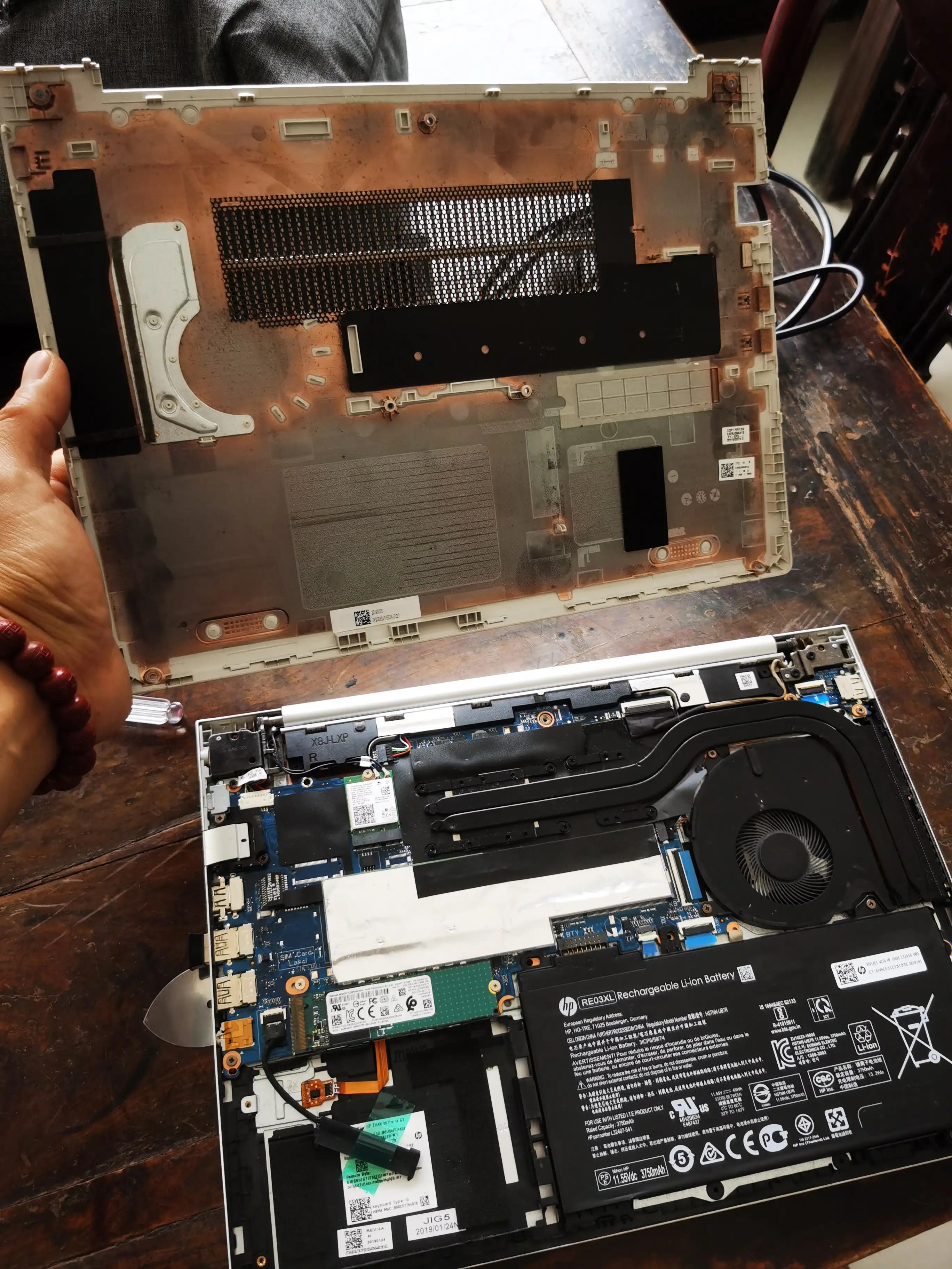 惠普g4换风扇,自己给风扇换电机