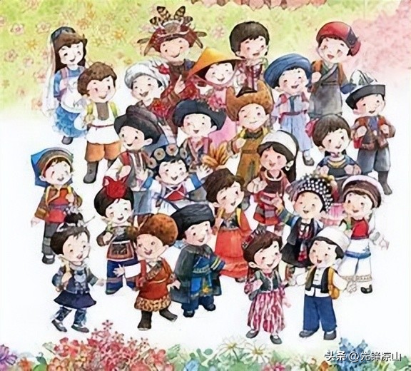 56个少数民族团结一心,56个民族是一家大团结