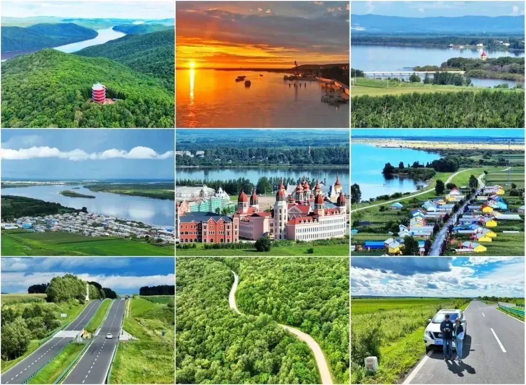 黑龙江恐龙之乡嘉荫县,中俄边境伊春市嘉荫县