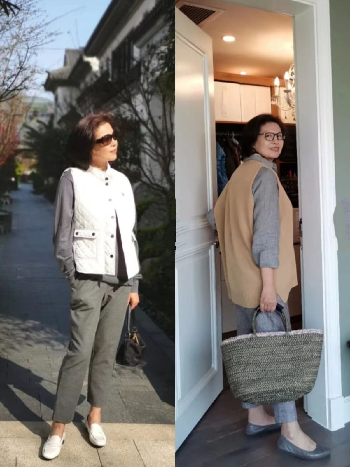 九分裤裙搭配,九分裤搭配长裙