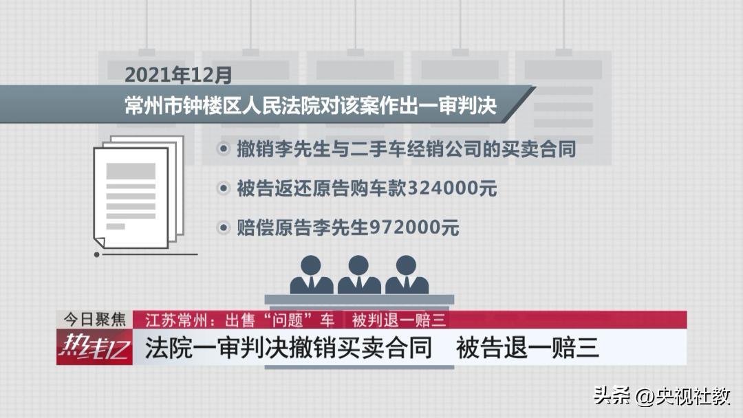 购二手车有事故是否构成假一赔三,购买二手车获退一赔三