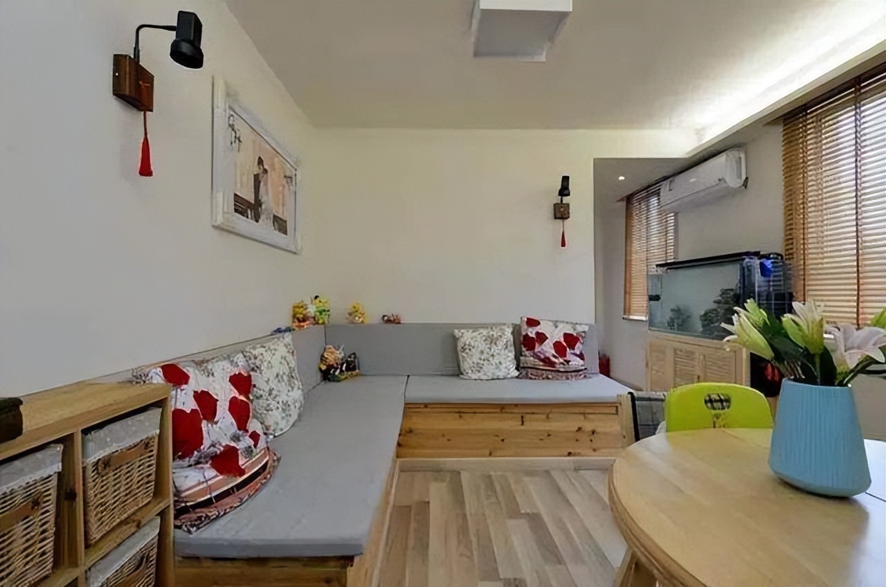 客厅做地台代替沙发的效果图,不买沙发打地台效果图