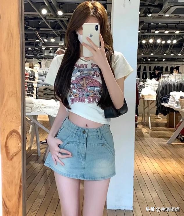 夏天时尚新款牛仔裙,牛仔裙春夏炸街时尚减龄