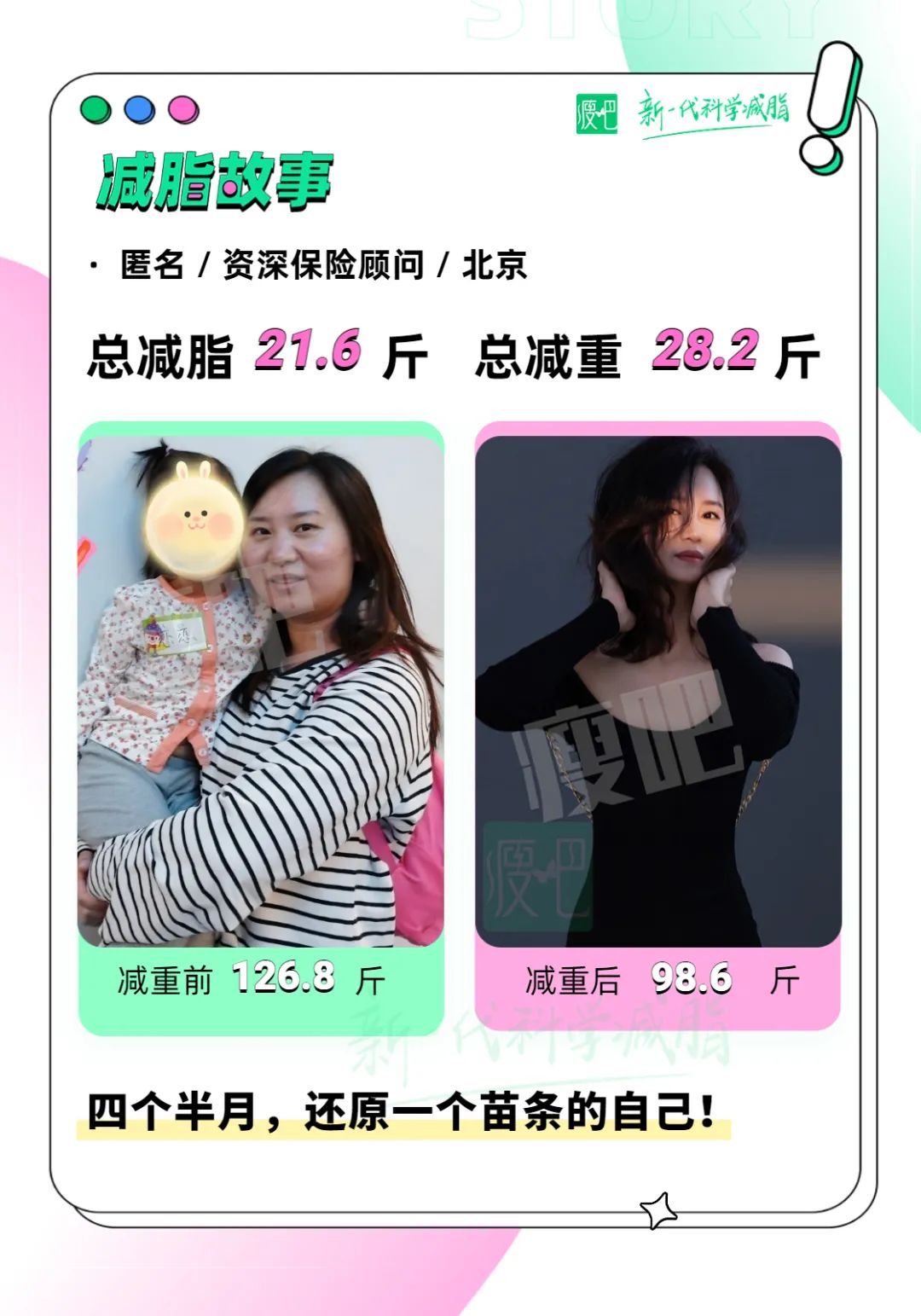 从小胖到大怎样减肥？产后肥胖怎么办？减肥成功案例