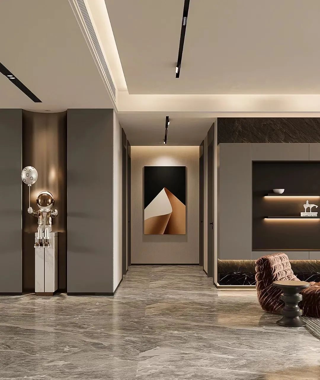 雪雀模数整装公司属于什么档次,现代轻奢装修风格暖色调温岭