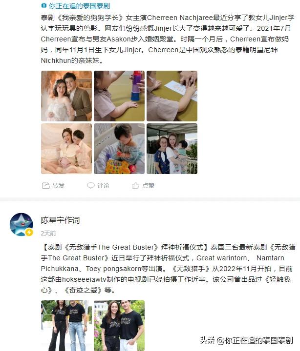 泰国人对陈星宇的评论,陈星宇分享泰国娱乐新闻