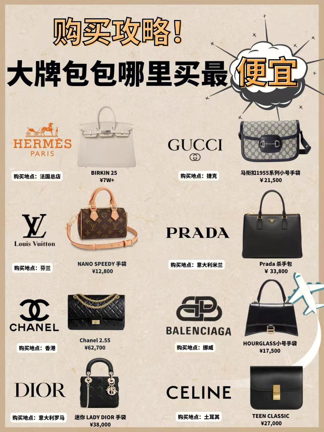 购买攻略！大牌包包哪里买最便宜？