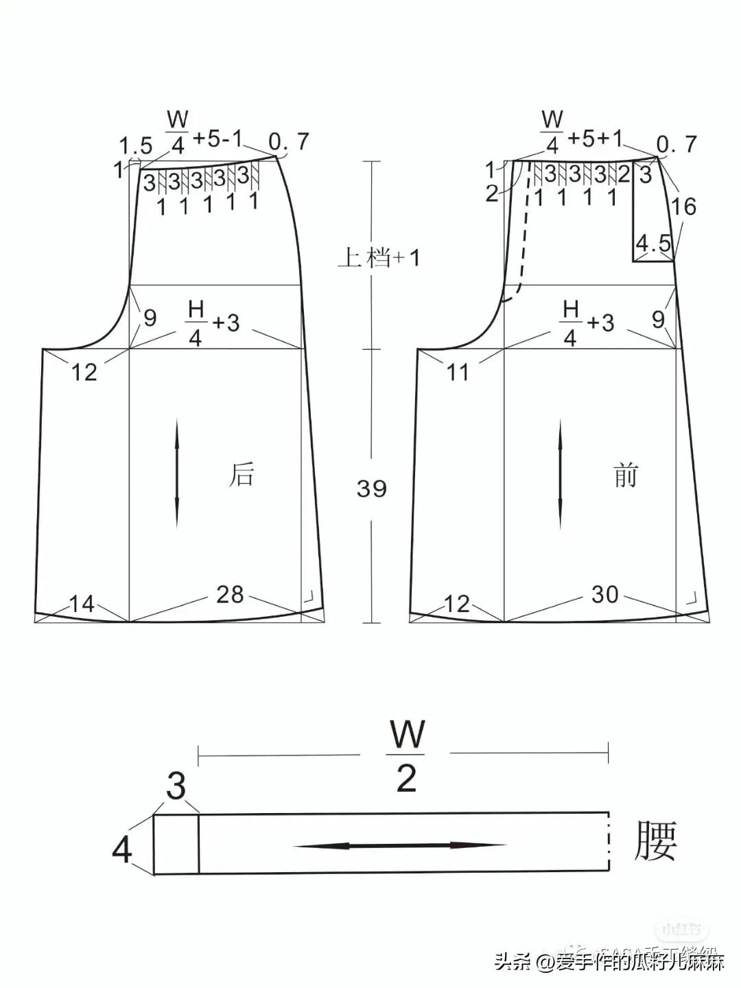 短裙改裙裤最简单的裁剪方法,松紧腰裙裤的裁剪方法和制作