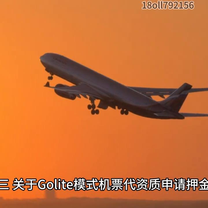 Golite机票销售代理人资质办理#机票