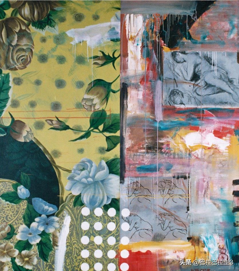 用脚画画的日本艺术家,一个小画家手拿画笔绘画