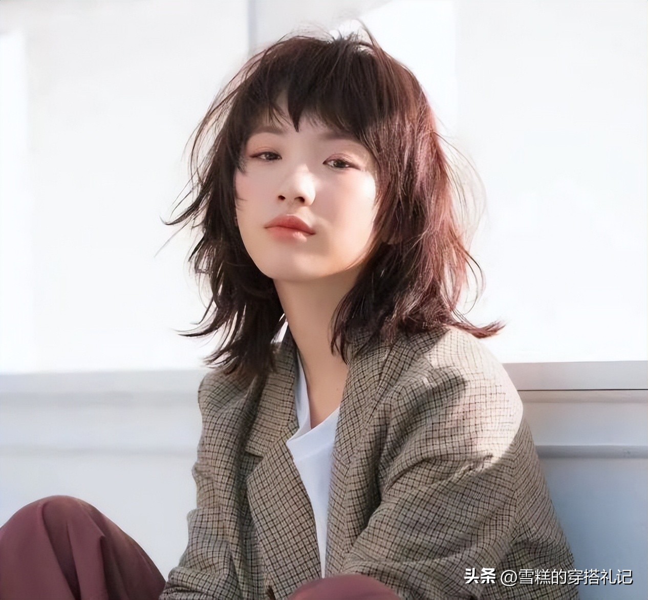 脸大女生烫短发,脸大女生烫头