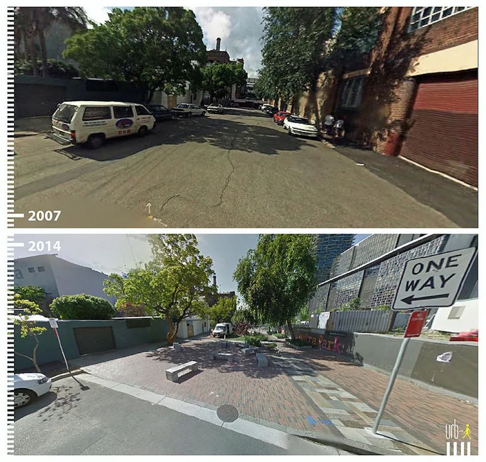 行走城市的魅力就是这么大！谷歌街景里50个公共空间改造前后对比