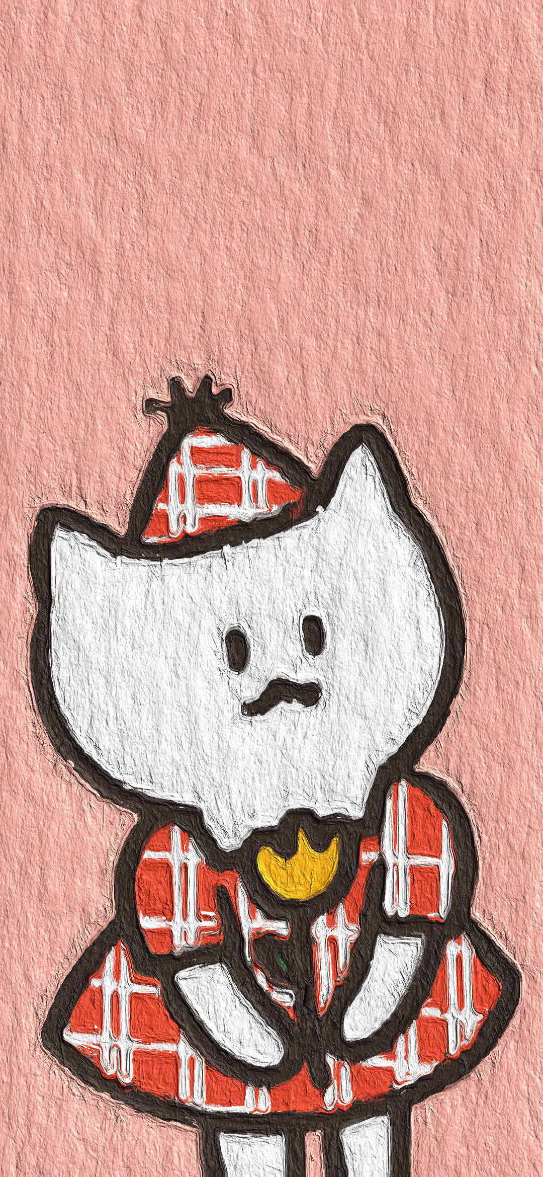 简约油画小可爱壁纸图文,海贼王卡通油画壁纸