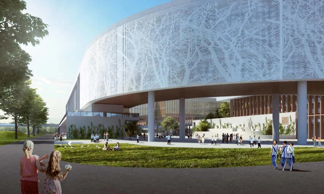 惊艳！溧阳这所新学校屋顶有跑道