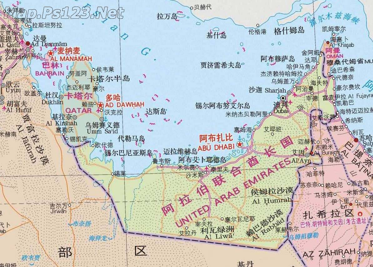 迪拜阿布扎比风景图片,阿布扎比旅游景点地图高清