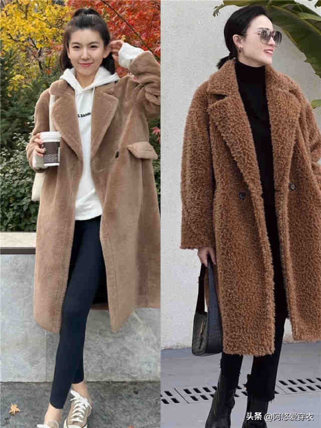 没想到：今年流行的“泰迪熊大衣”，比皮草还洋气，温暖显瘦又美