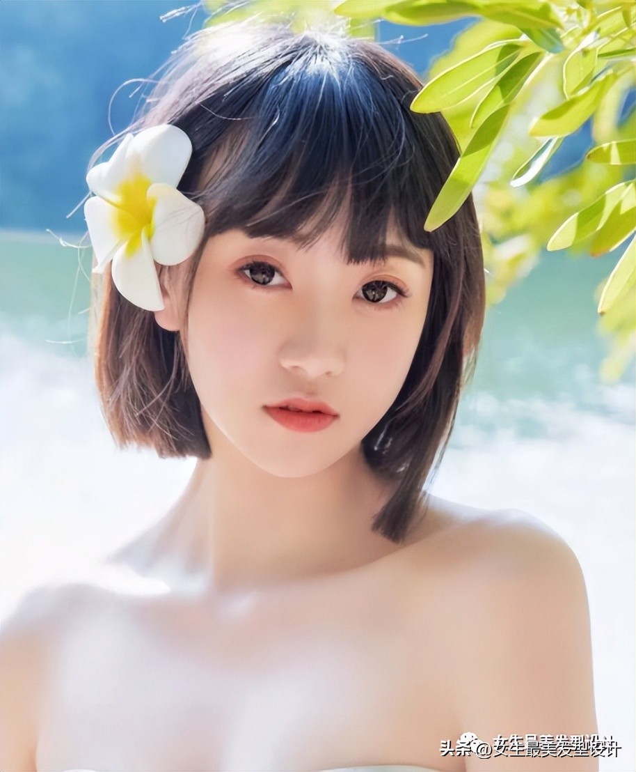 女生又酷又飒齐肩发打理,齐肩短发内扣优雅酷飒发型