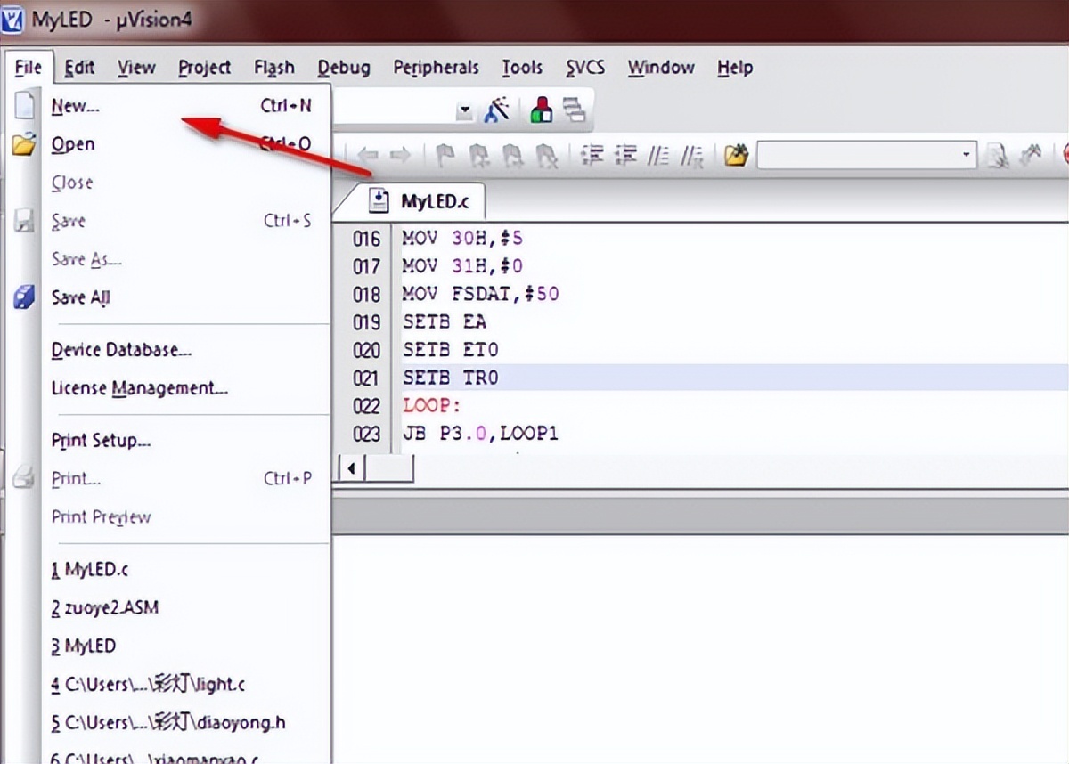 keil怎么新建一个c语言文件,keil怎么用c语言编写