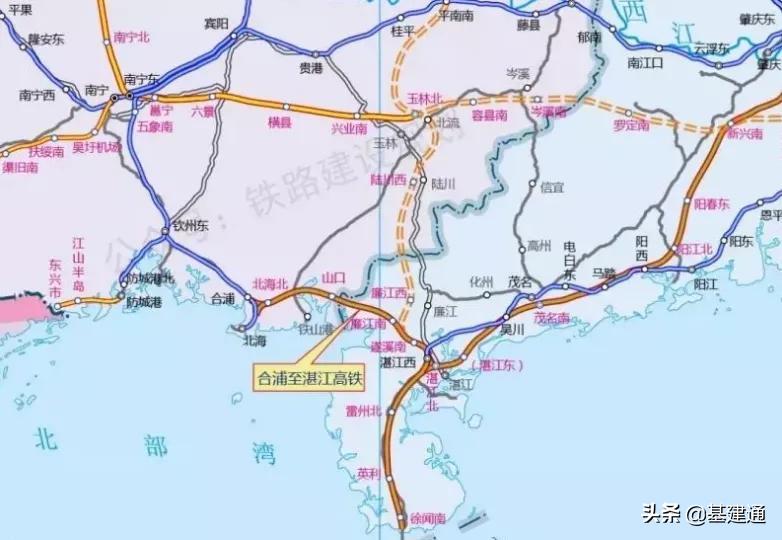 中国沿海高铁最新线路图,已经建成的350km高铁规划图