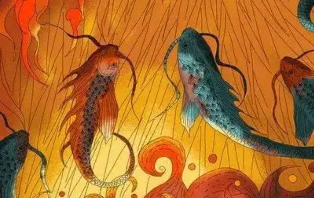 歪念山海经：味道鲜美鮆鱼肉，赤色锦鲤水中游，药到病除治狐臭