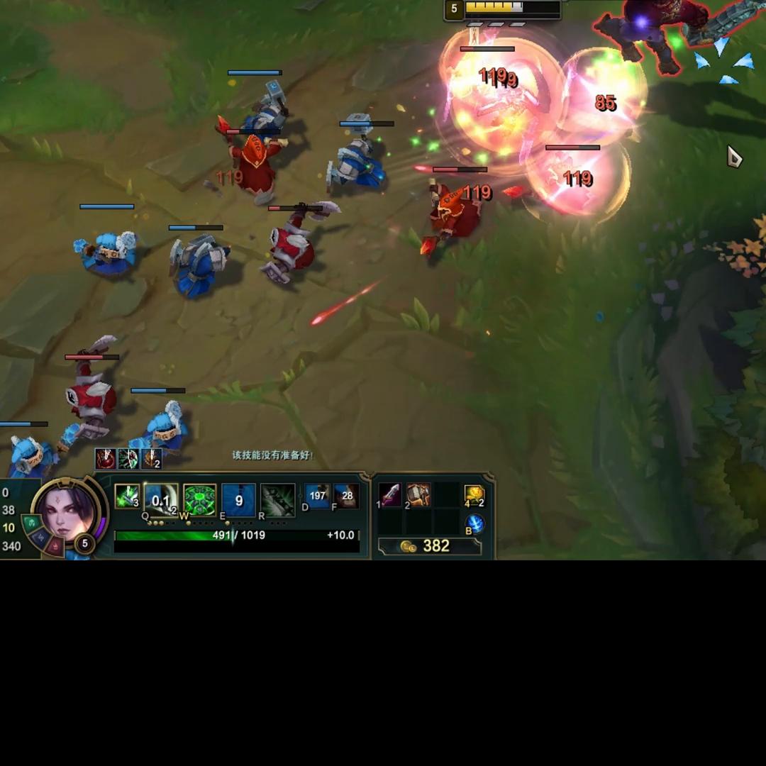 放逐大帝锐雯打奎桑提,奎桑提打锐雯天赋