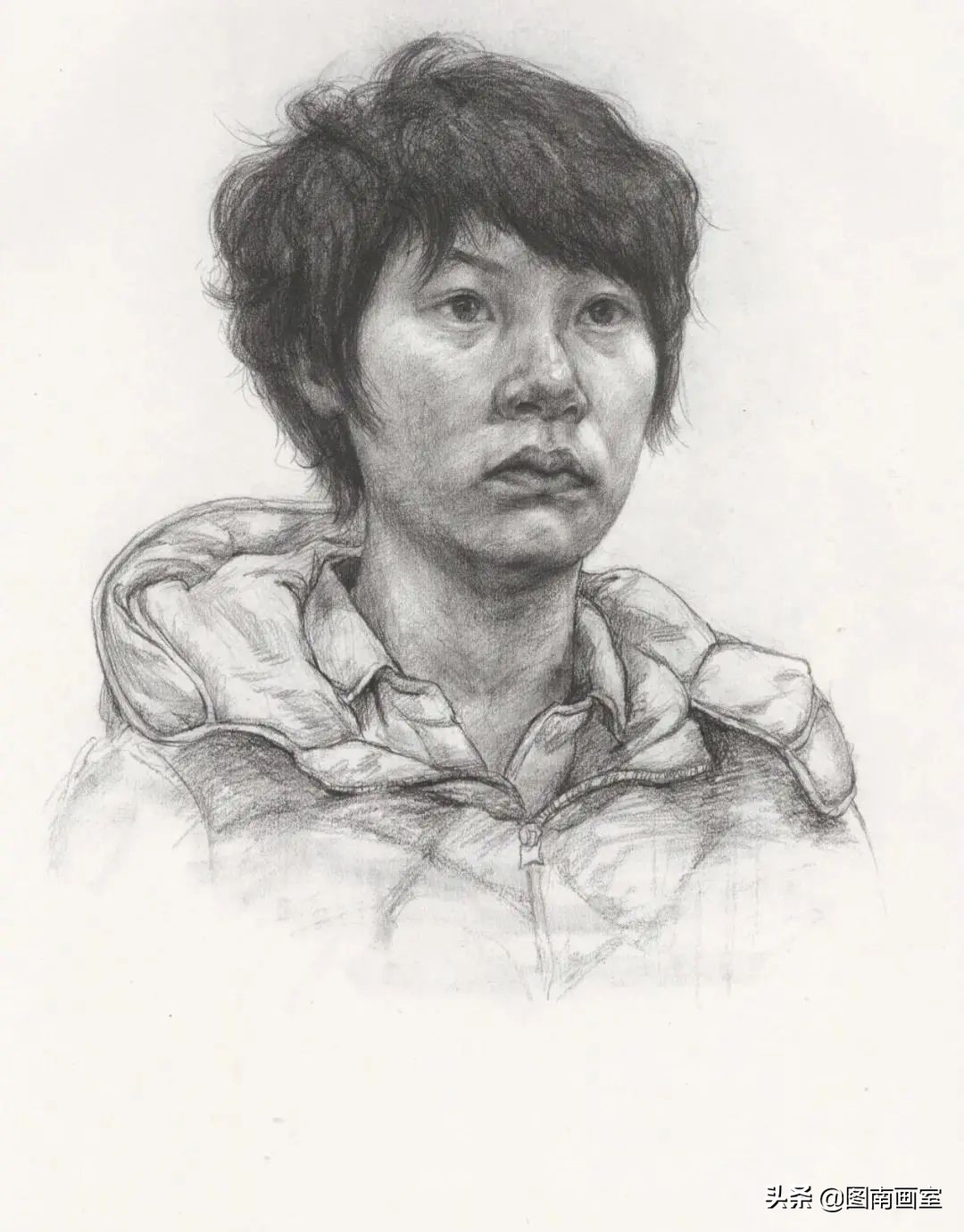 中国美术学院素描头像高分作品,全国素描高分作品