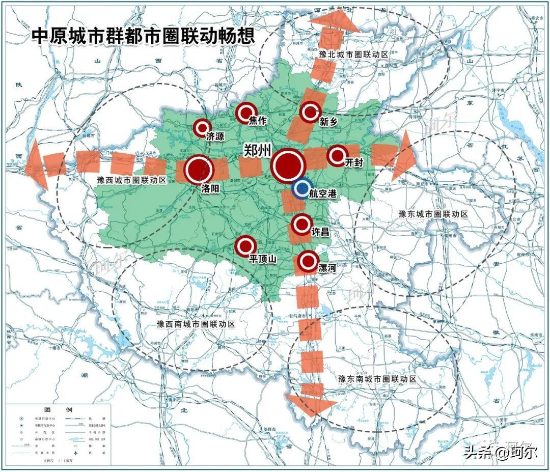 未来郑州的新都市圈发展规划图,2021年郑州都市圈排名