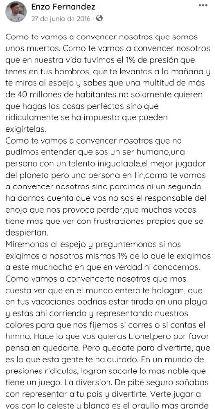 梅西和恩佐庆祝视频,恩佐谈梅西起鸡皮疙瘩