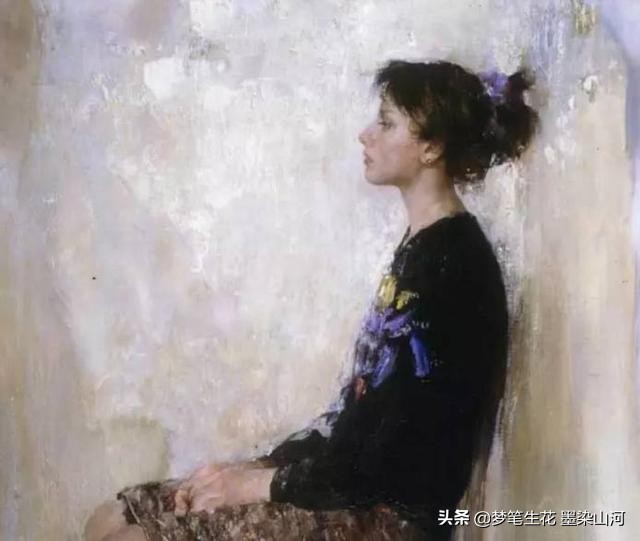 高清油画静物大师作品,欣赏超写实人物油画