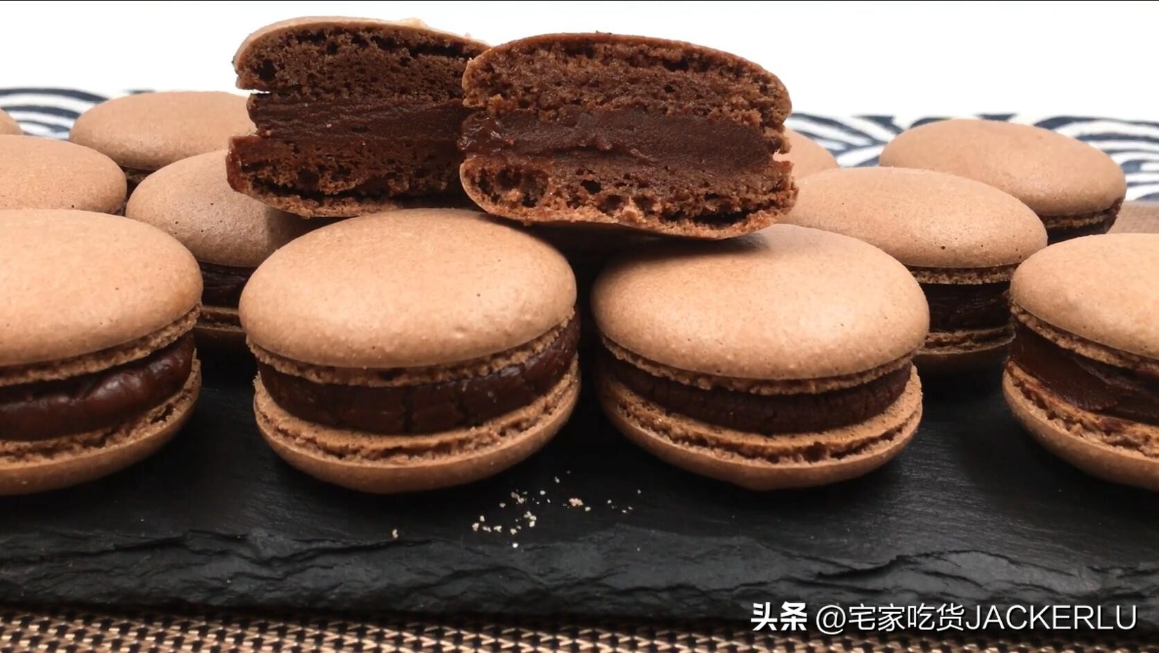 法式马卡龙的夹心做法,蔓越莓可可马卡龙吃法