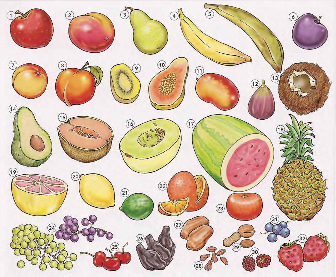 我们买了蔬菜和水果用英语怎么说,各种食物的英文词汇及用法