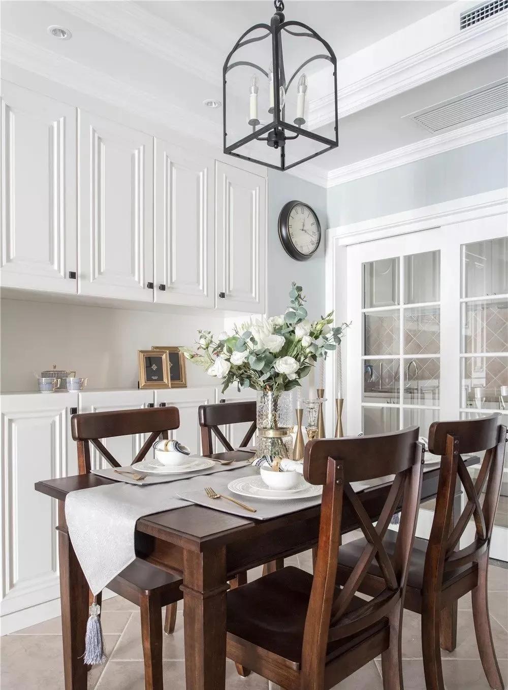 美式餐厅设计效果图小户型,美式简约风格餐厅设计效果图