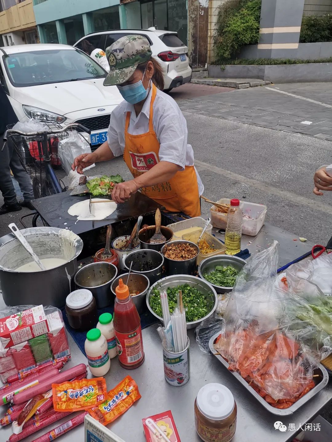 路边摊美食日记摆摊感受,在路边摊吃煎饼