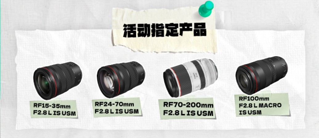 佳能相机计划,佳能镜头计划