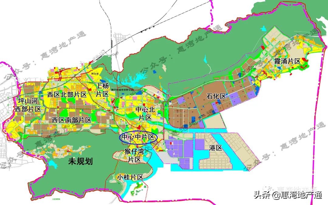 大亚湾的楼盘分布图,大亚湾西区几大楼盘