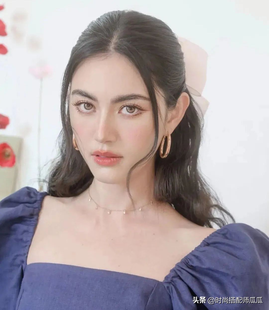 热巴齐刘海发型,热巴最新短发发型漂染