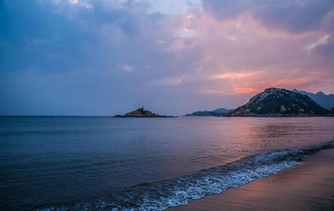 江门那琴半岛地质海洋公园秋冬季,江门那琴半岛看日落