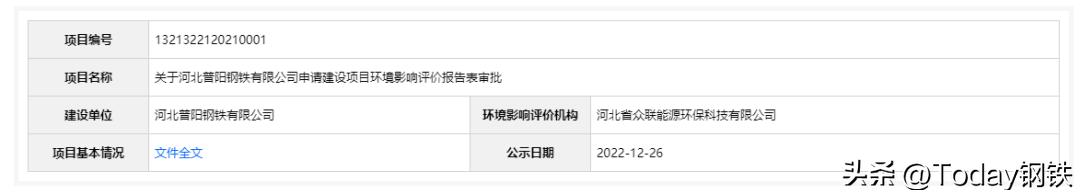 河北钢铁重点项目,河北钢铁2022重点项目