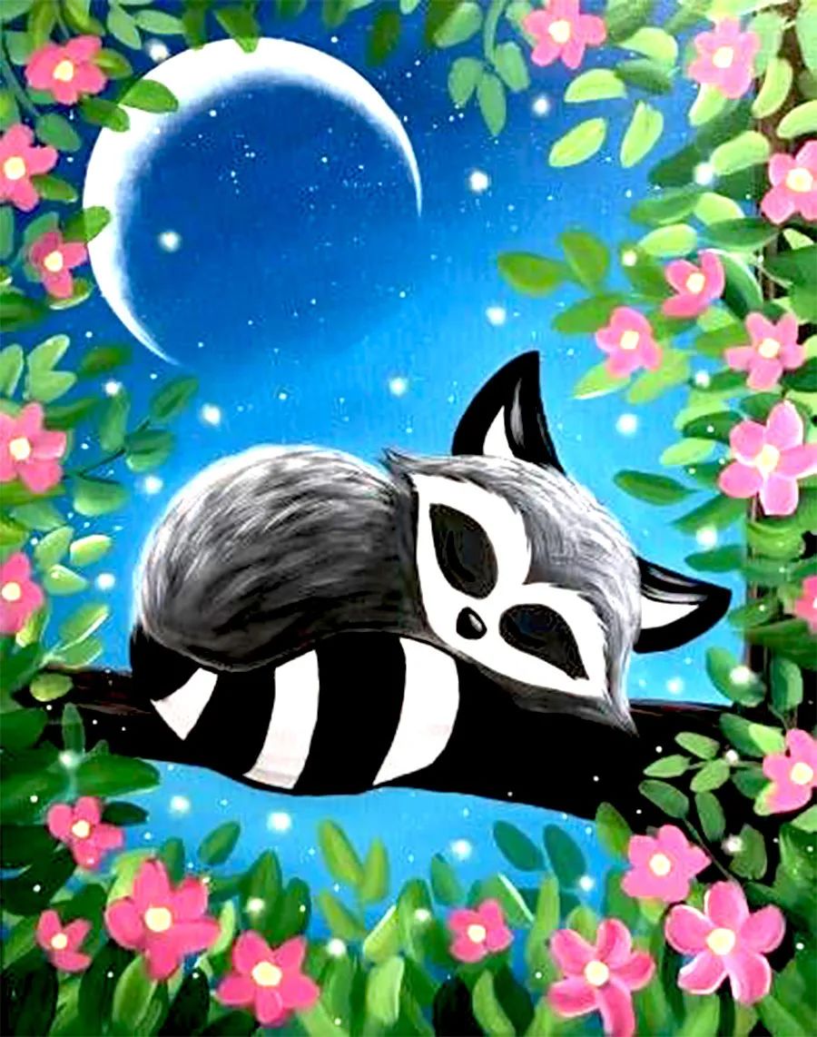 儿童画素材简单好看,儿童画水粉画创意美术3-4岁