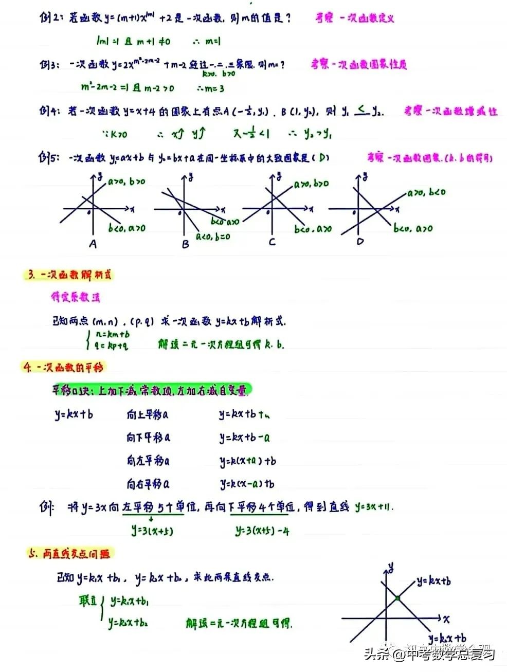 一次函数十大经典题型电子版,一次函数必考50题