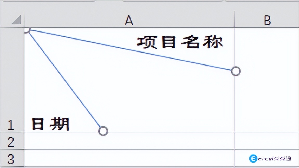 excel表格三根斜线表头制作方法,excel表格插入斜线如何取消斜线
