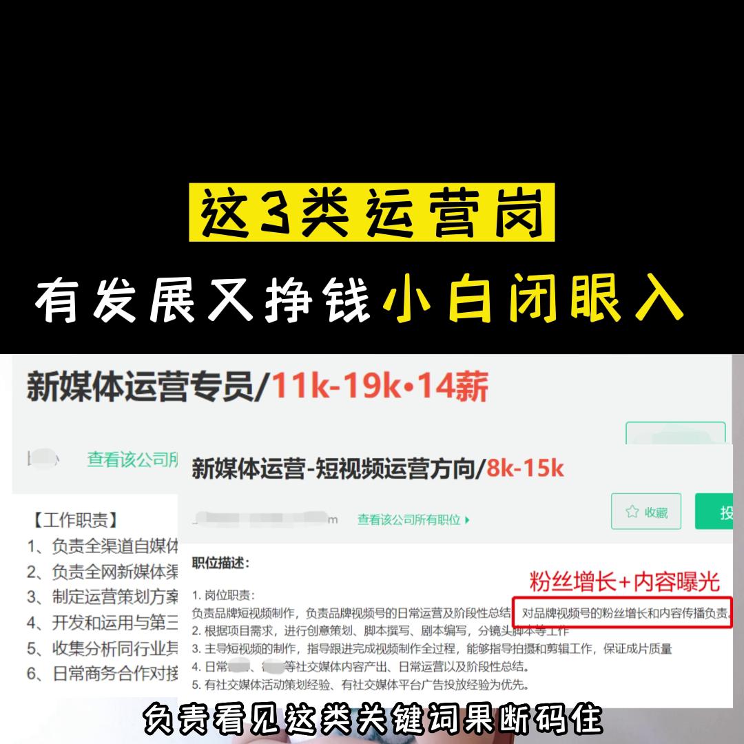 运营类的工作什么最适合小白 (0经验转行做运营有哪些岗位)